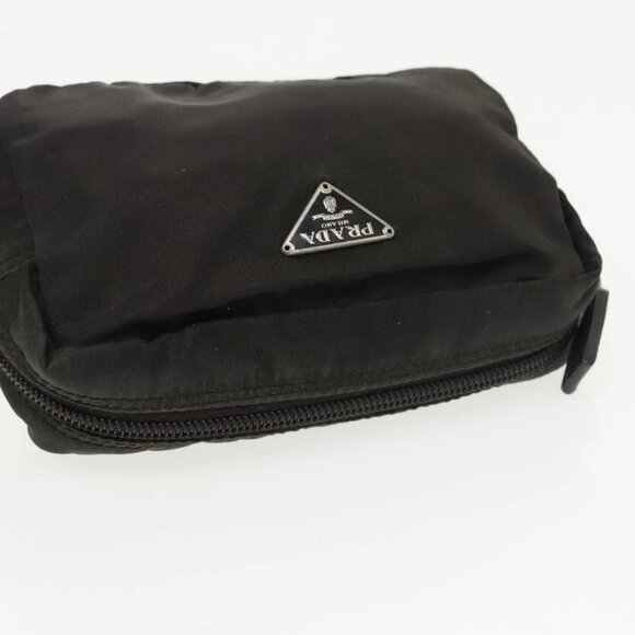 SAINT LAURENT PRADA Bag Coated canvas Nylon 2Set Black Beige Auth bs20228 - Picture 11 of 12